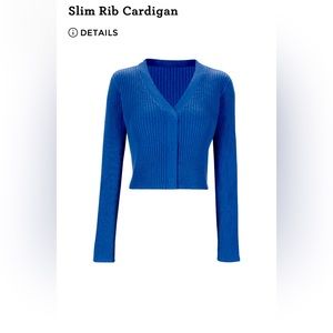 Cabi Slim Rib Cardigan (L)